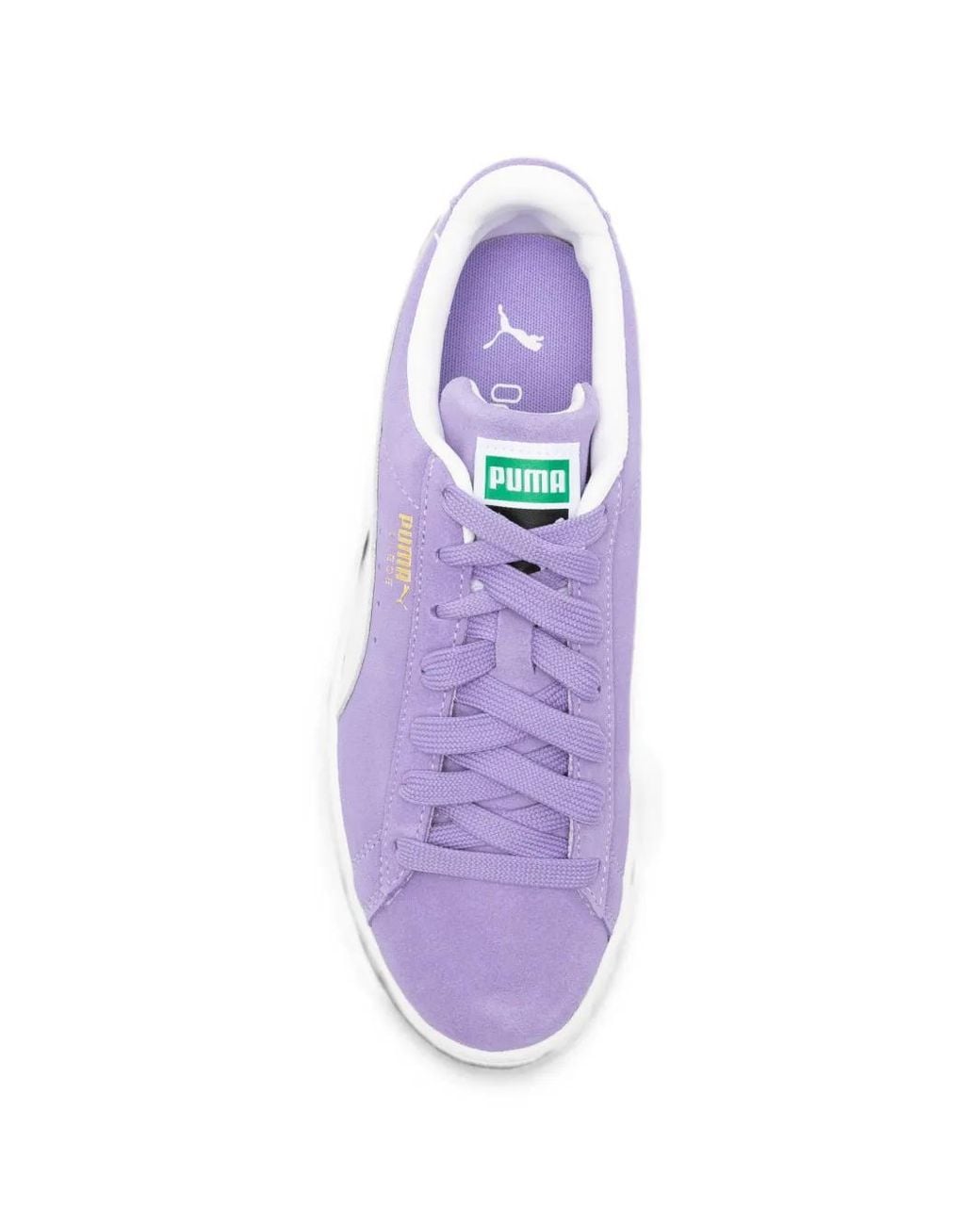 PUMA Purple Suede Classic Lace-Up Sneakers