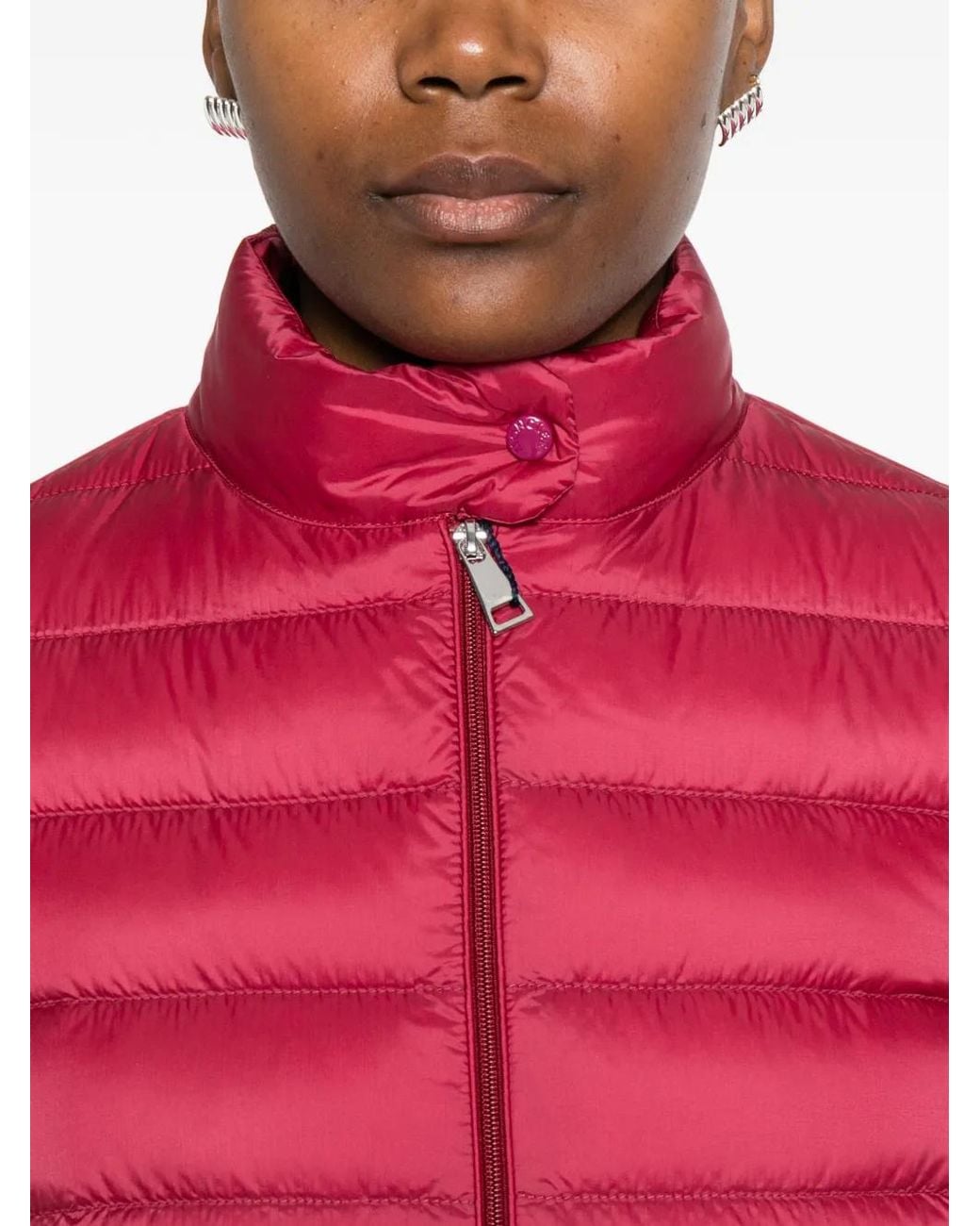 Moncler Red Lans Short Down Jacket