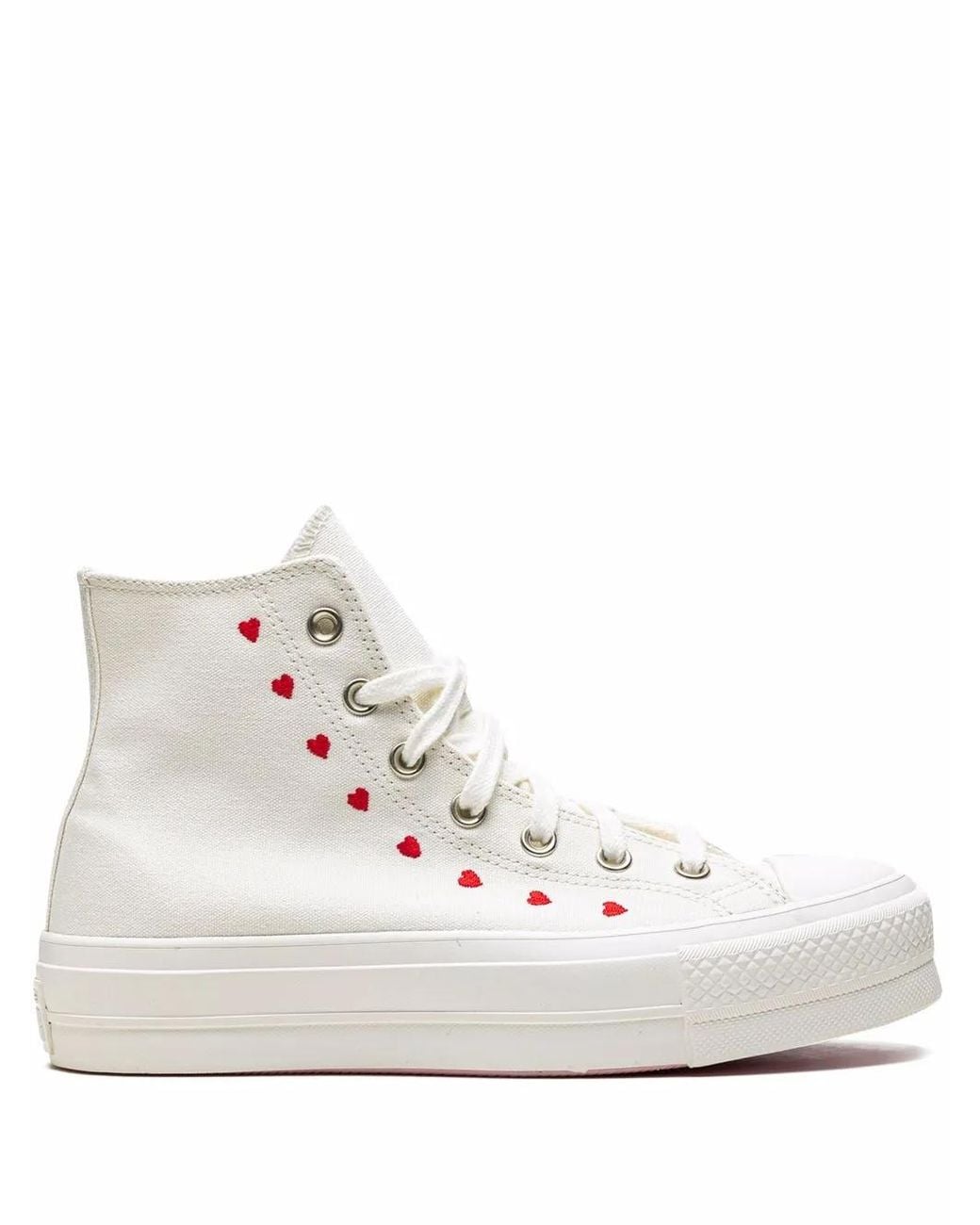 Converse White Chuck Taylor Hi "All-Star Lift" Sneakers for men
