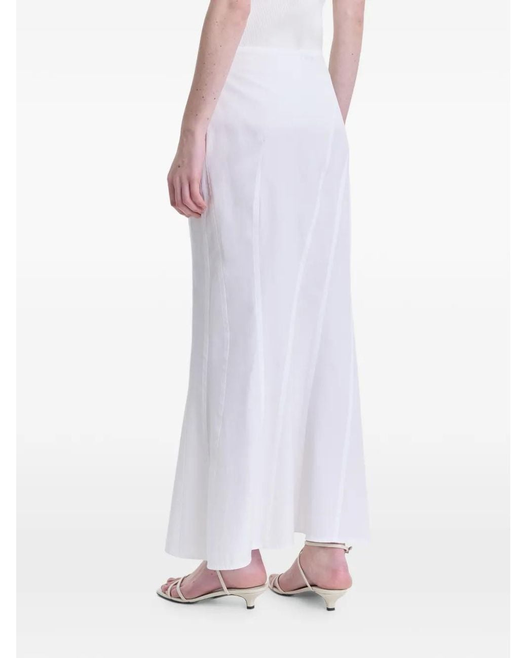 FFORME White Ora Panelled Maxi Skirt