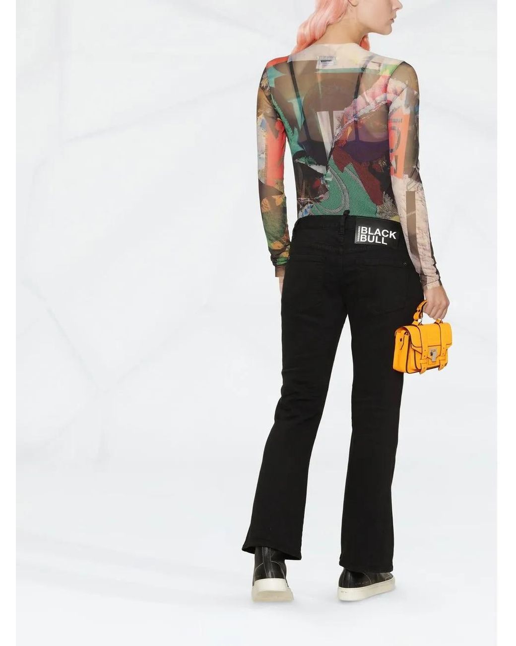 DSquared² Black Bull Flared Jeans