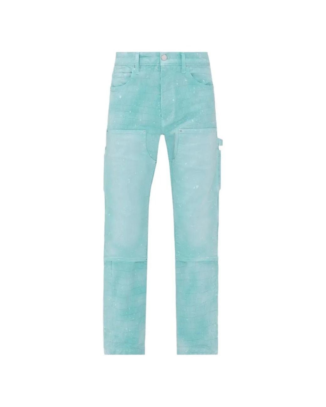Amiri Blue Jacquard Carpenter Jeans for men