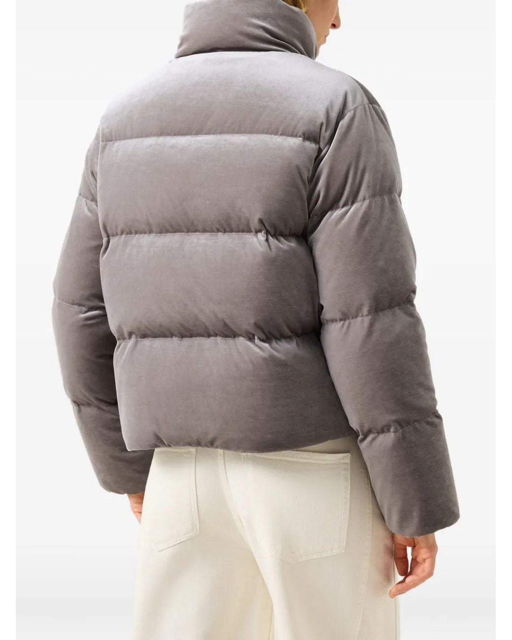 Bogner Gray Oliva Quilted Velvet Jacket