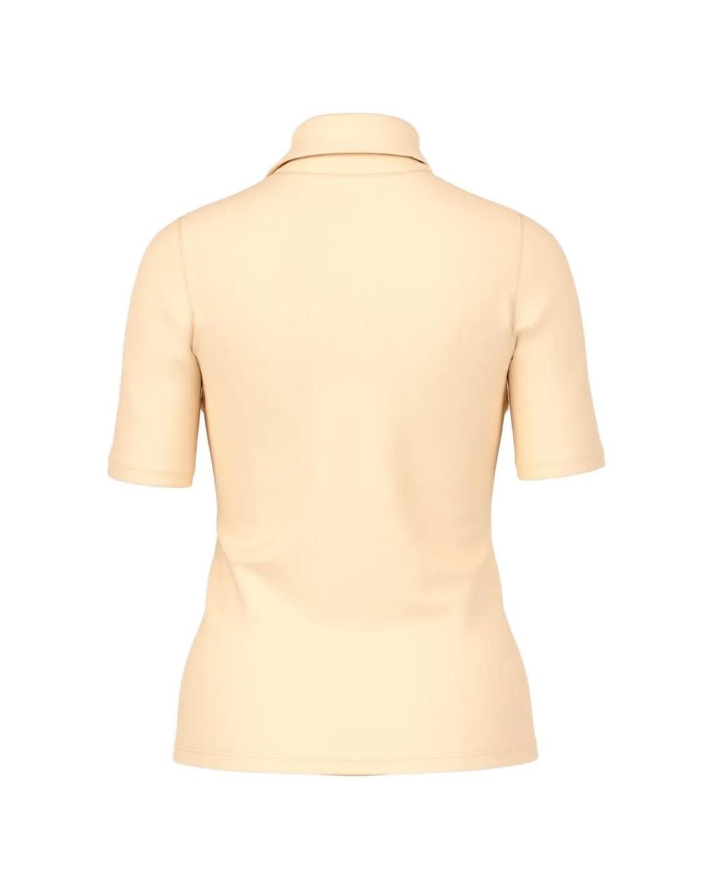 Marc Cain Natural Embellished High-Neck Top