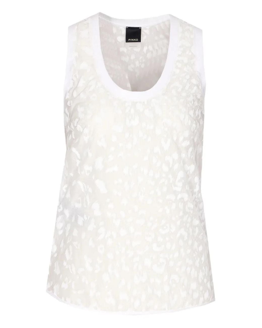 Pinko White Dave Tank Top