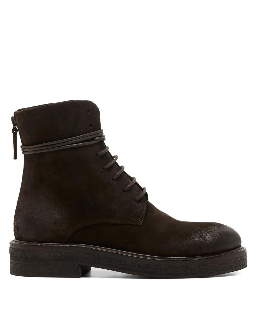 Marsèll Black Parrucca Lace-Up Zip Boots for men