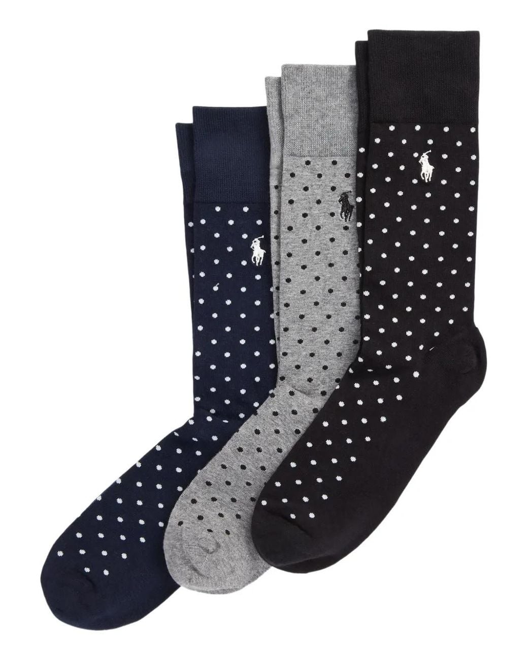 Polo Ralph Lauren Blue Logo Socks (Set Of Three) for men