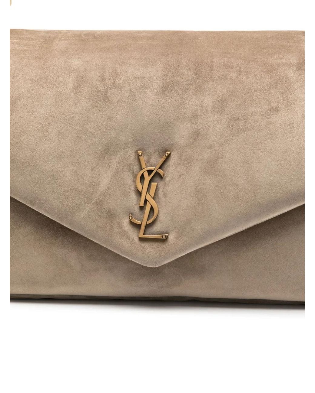 Saint Laurent Natural Calypso Dry Grain Leather Bag