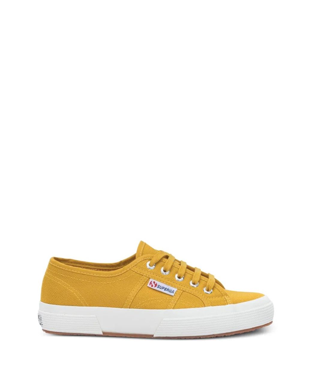 Superga Yellow 2750 Cotu Classic Lace-Up Canvas Sneakers