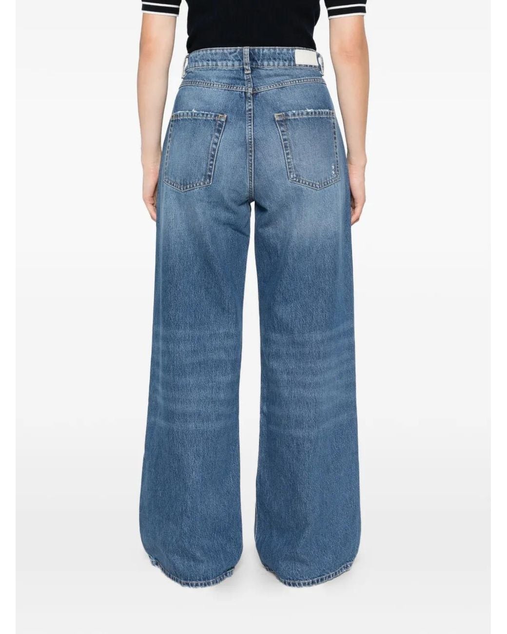 ICON DENIM Blue Debby Wide-Leg Jeans