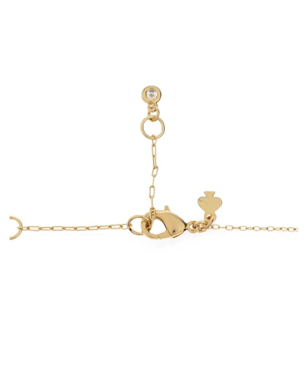 Kate Spade White Heart-Lock Key Necklace