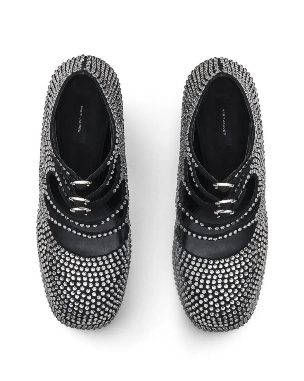 Marc Jacobs White The Kiki 160mm Rhinestone Ankle Booties