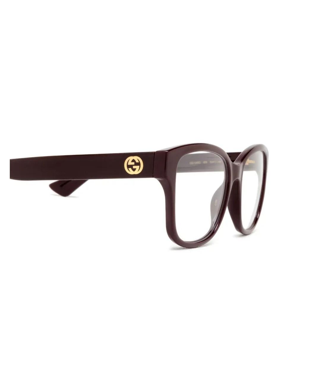 Gucci Brown Logo-Engraved Frames