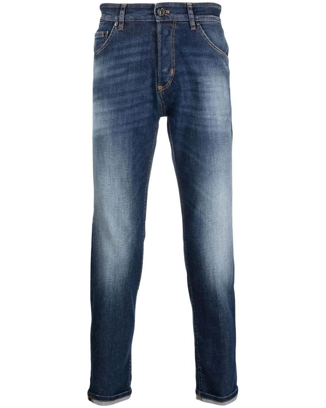 PT Torino Blue Mid-Rise Slim-Fit Jeans for men