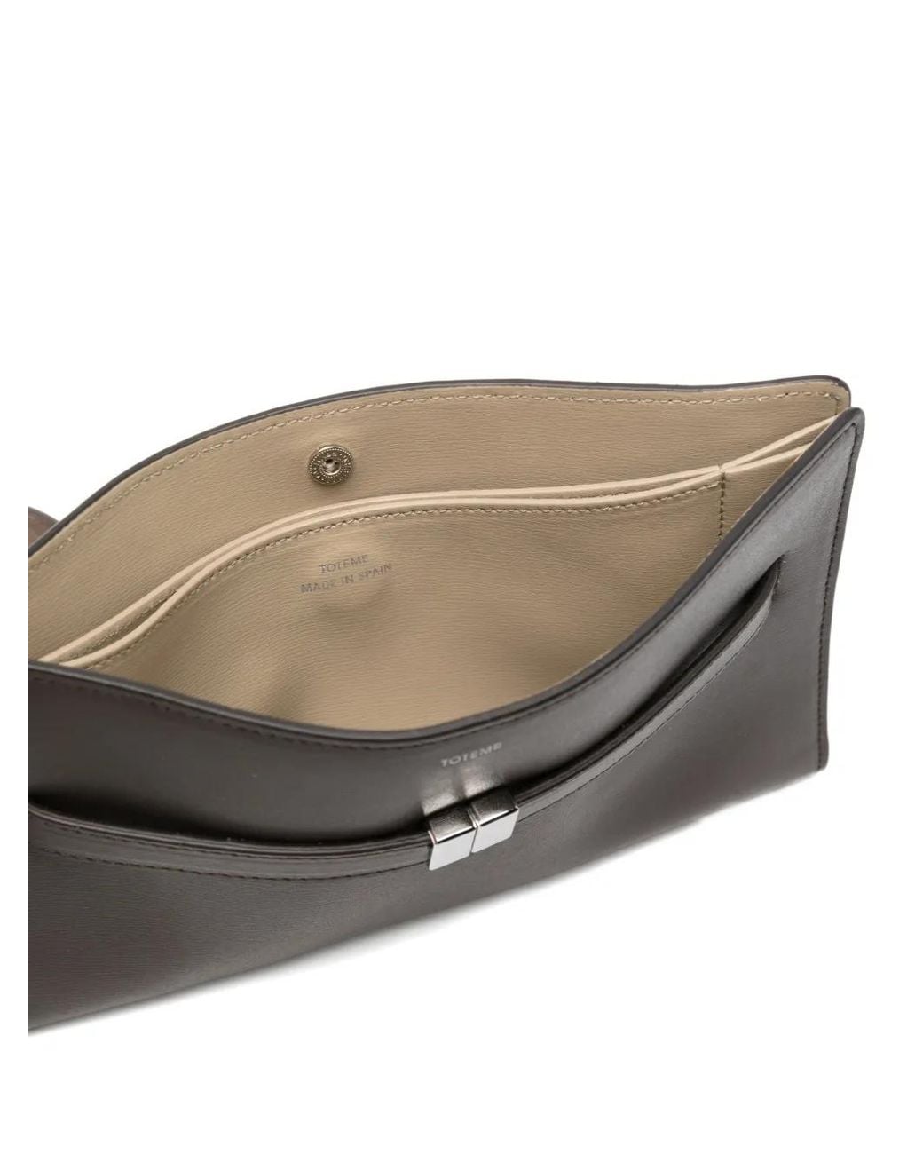 Totême Gray Sac À Bandoulière En Cuir À Taille Ceinturée