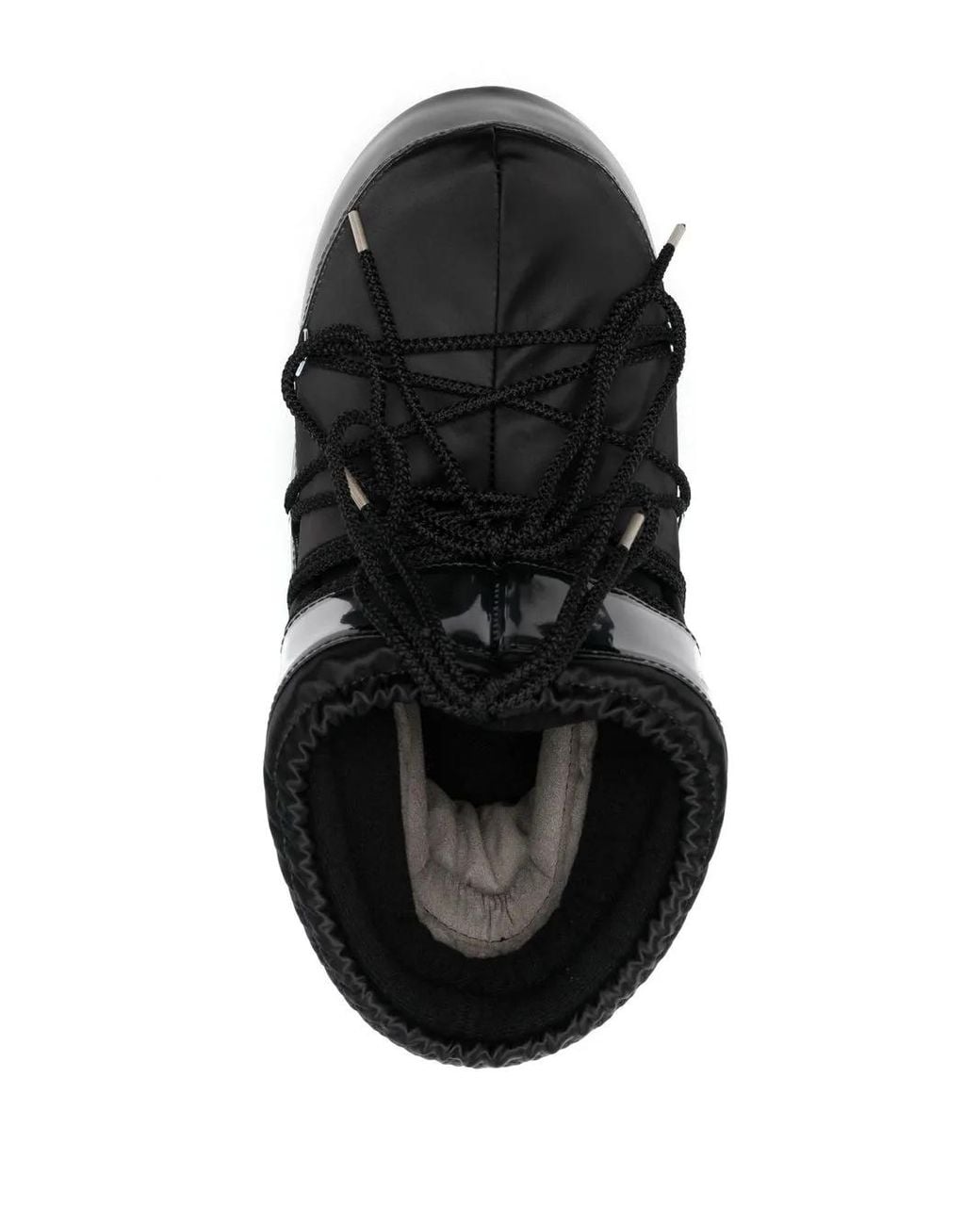 Moon Boot Icon Low Glance Schnürstiefel in Black für Herren