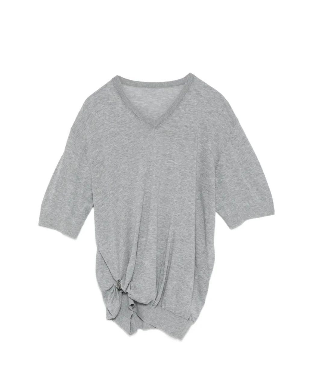 JNBY Gray Cotton T-Shirt