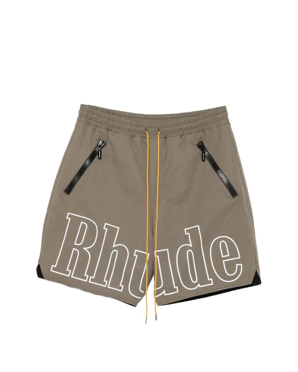 Rhude Gray Logo Shorts for men