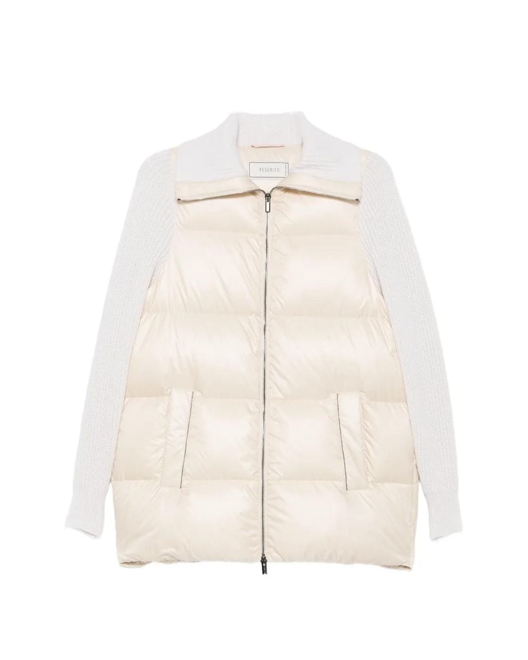 Peserico White Quilted Padded Gilet