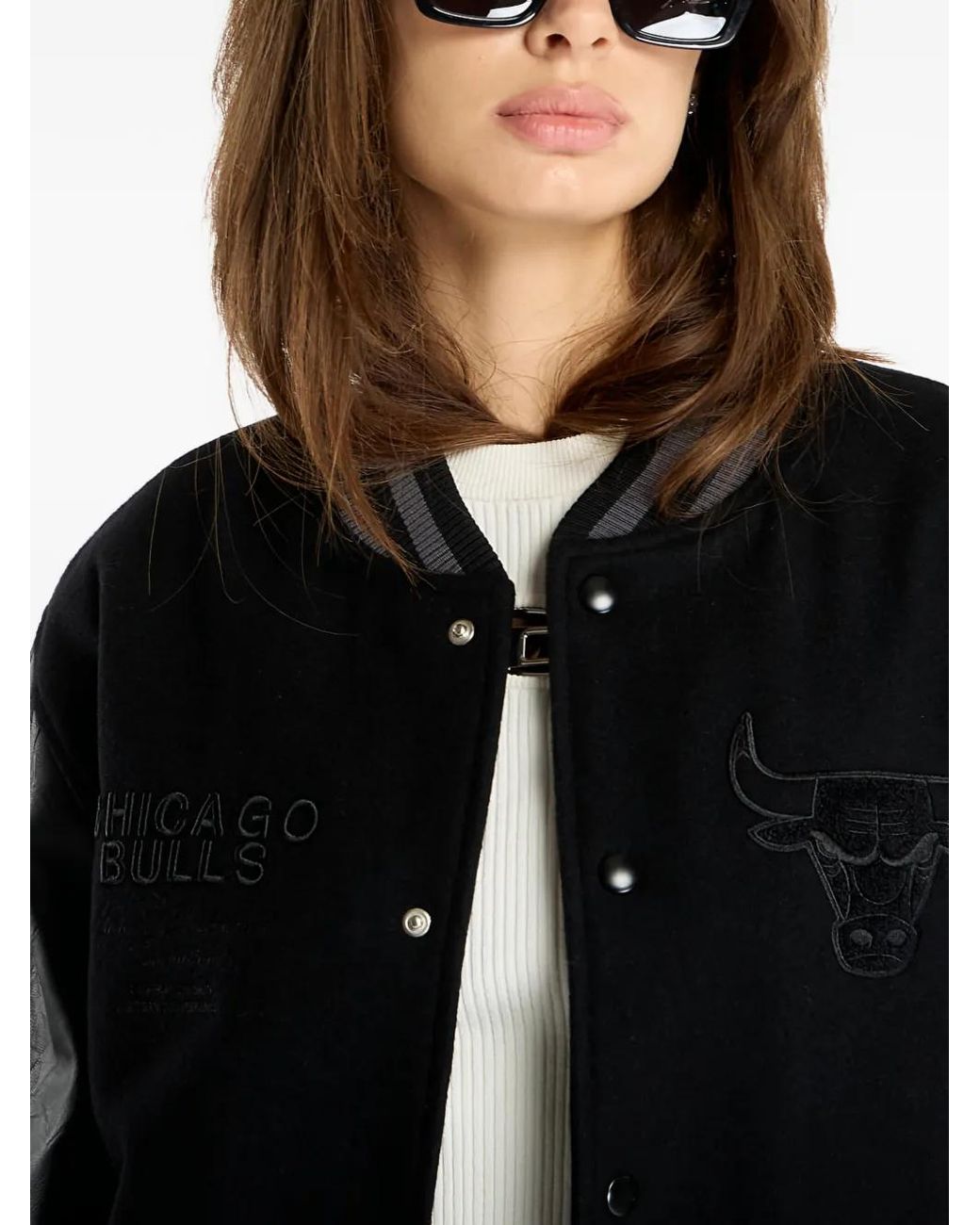 KTZ Black X Nba Chicago Bulls Bomber Jacket