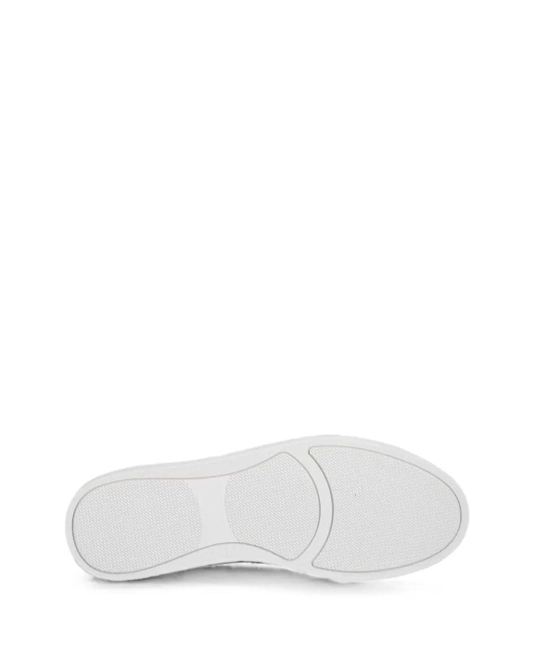 Baldinini White Logo-Embossed Lace-Up Sneakers for men