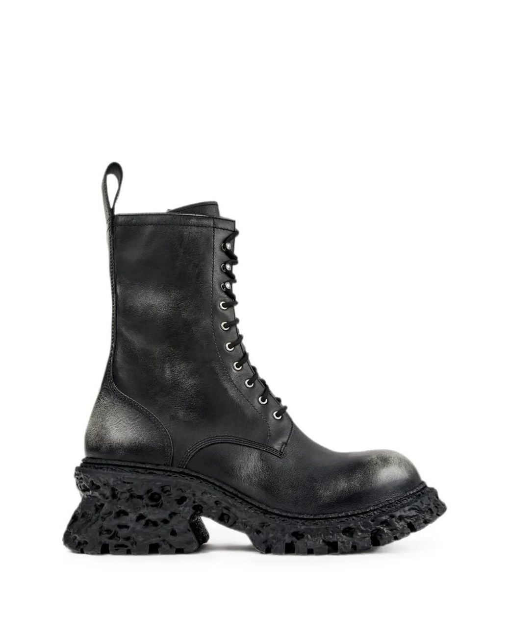CAMPERLAB Black Leather Chunky-Sole Biker Boots