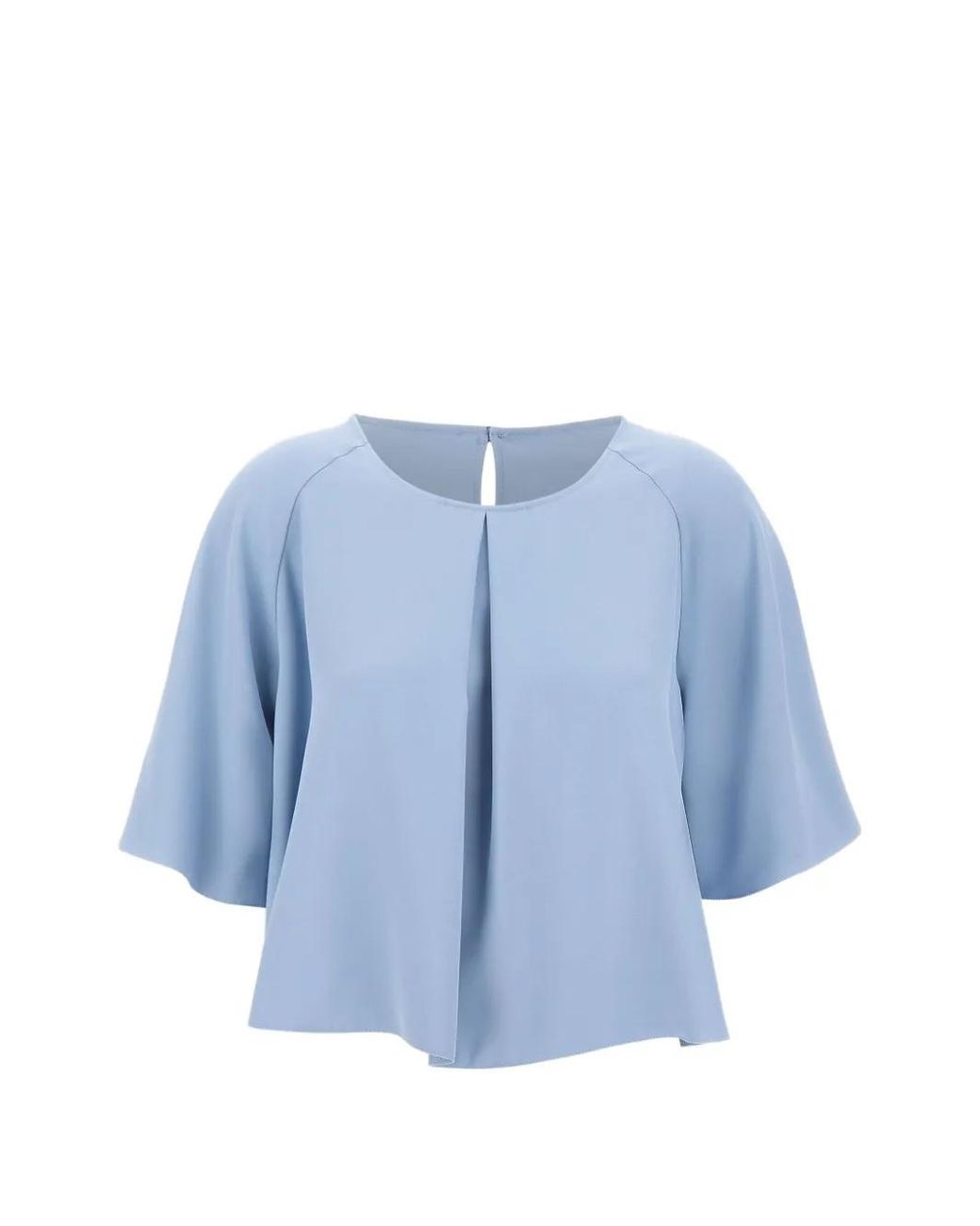 Blouse Crop À Design Plissé Kaos en coloris Blue