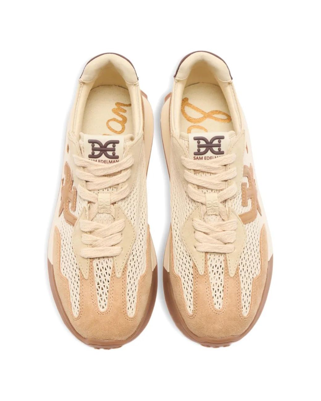 Sam Edelman Natural Langley Mesh Sneakers