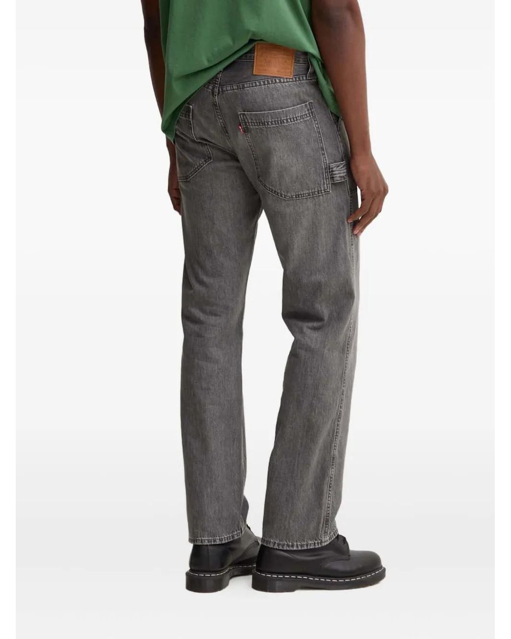 Levi's Black 555 Patch-Pocket Jeans for men