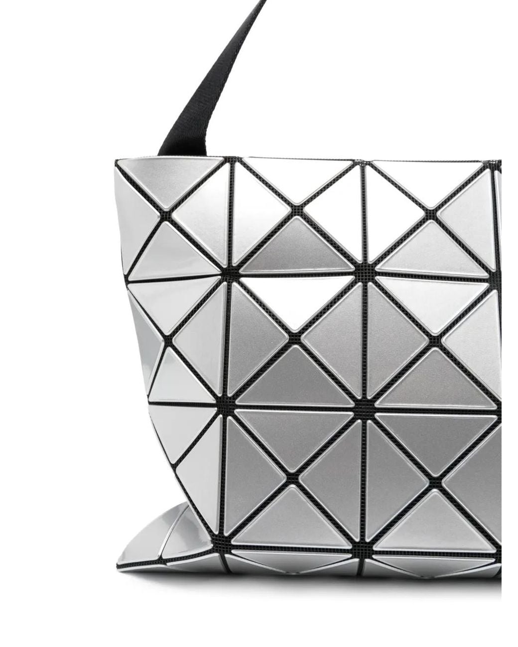 Issey Miyake White Geometric Shoulder Bag