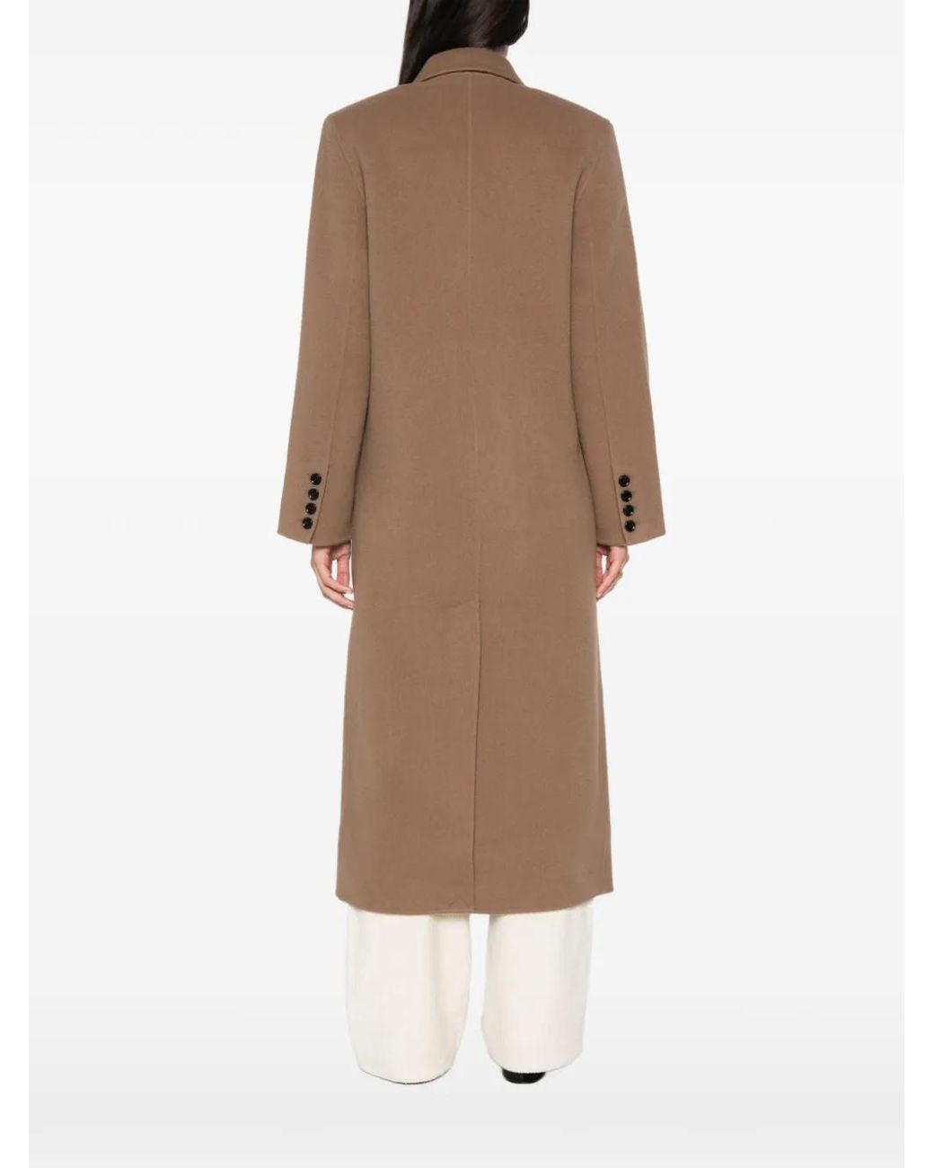Almada Label Brown Deja Double-Breasted Coat