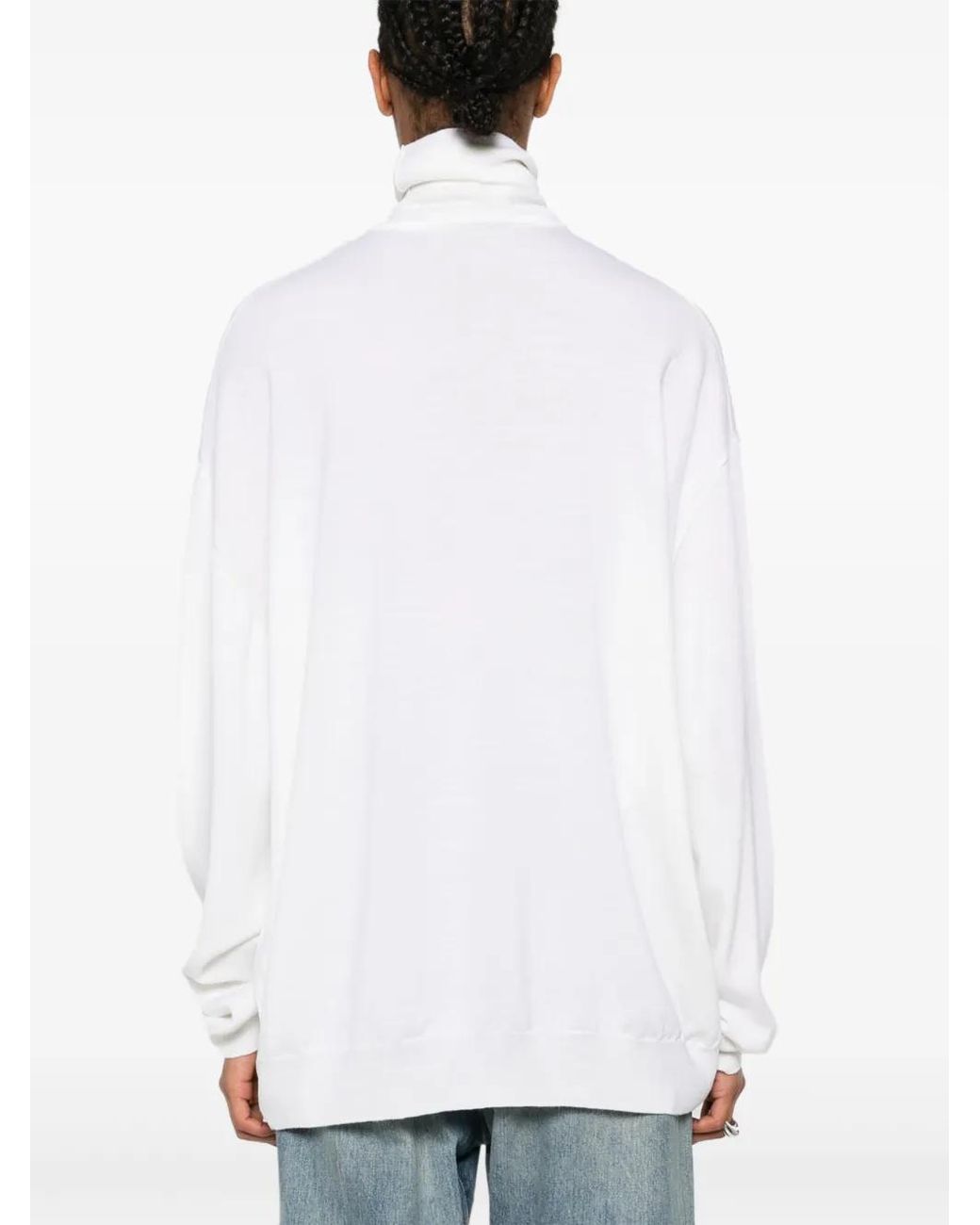 Moschino White Golden M Sweater