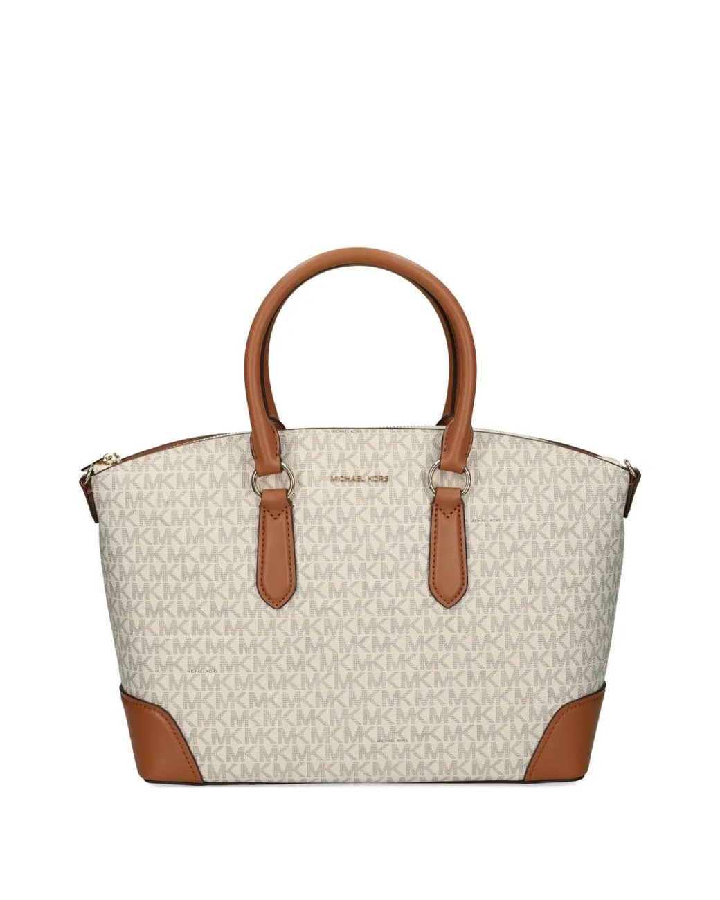 MICHAEL Michael Kors White Murphy Medium Logo-Print Handle Tote Bag