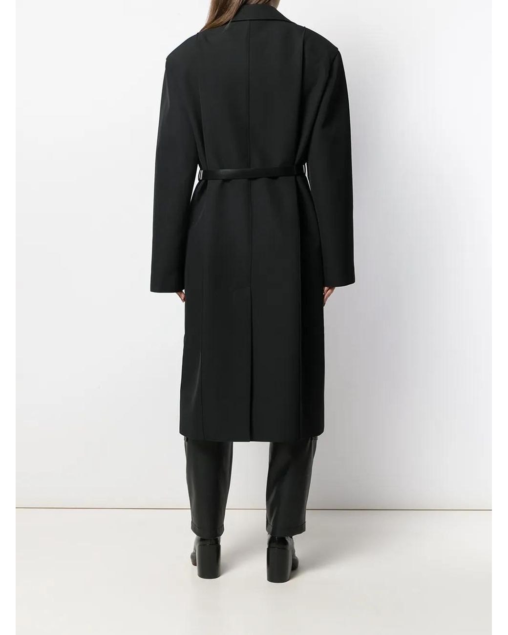 Kwaidan Editions Black Oversized Belted Coat