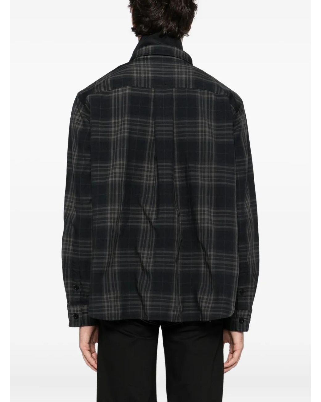 Sacai Black Plaided Jacket for men