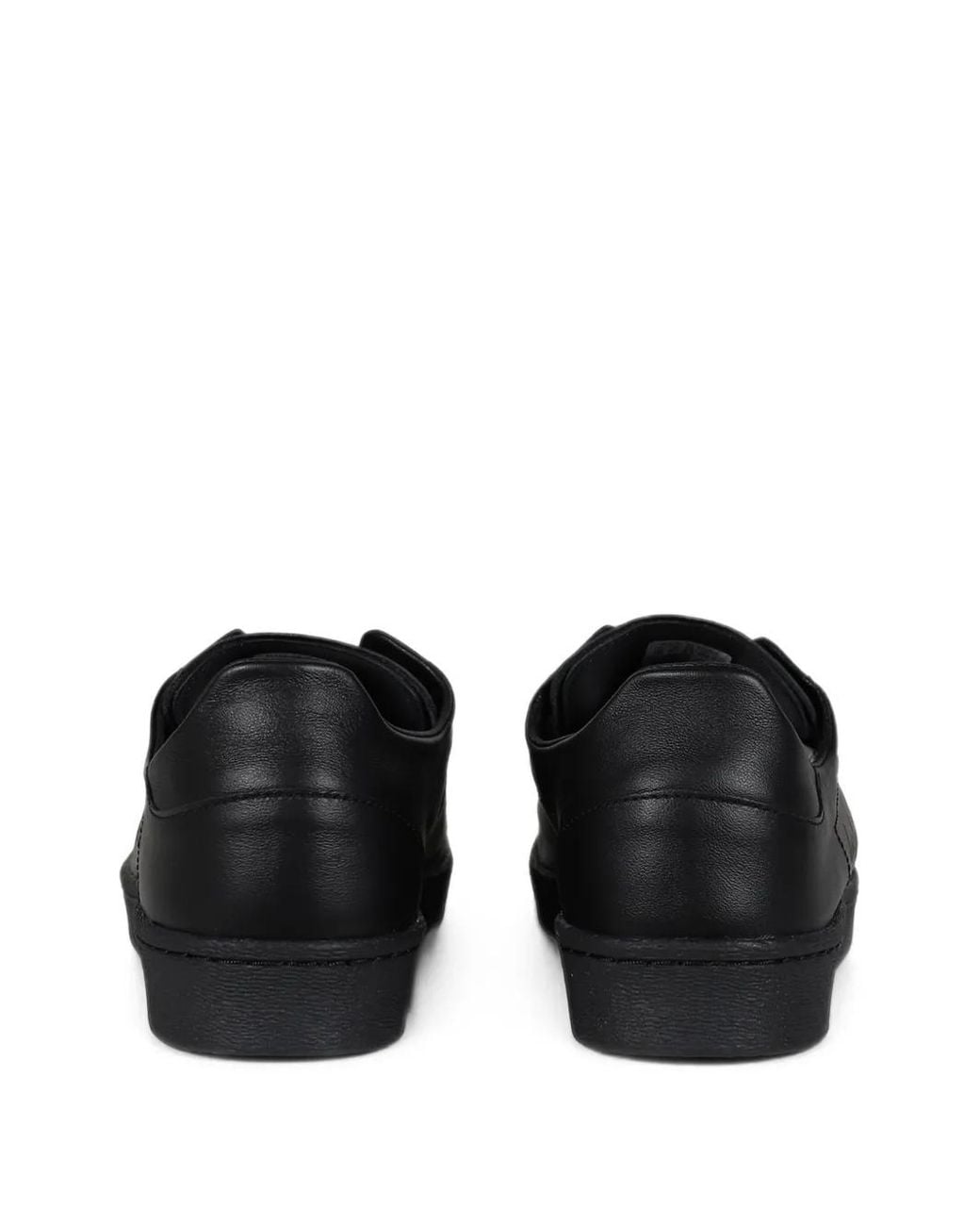Y-3 Black Superstar Leather Sneakers for men