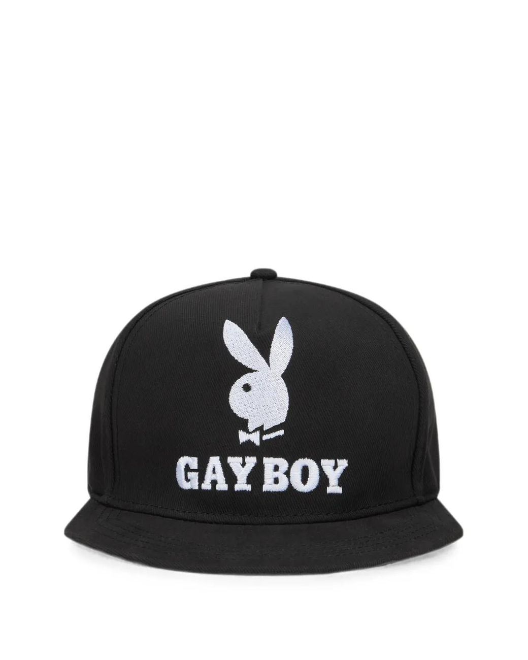 Moschino Black Casquette À Logo Brodé