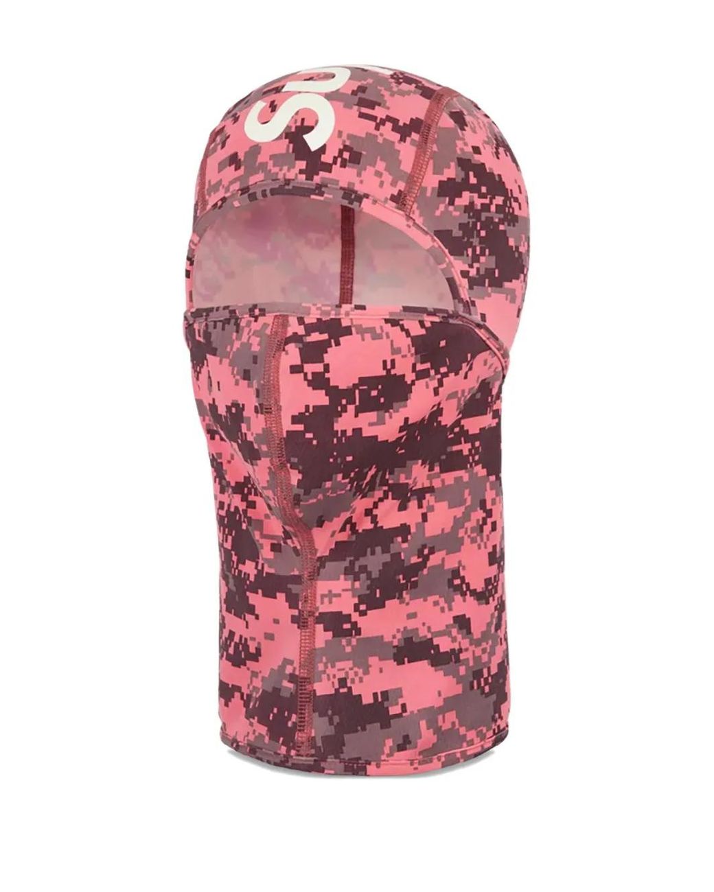 Supreme Pink Camo-Print Balaclava for men