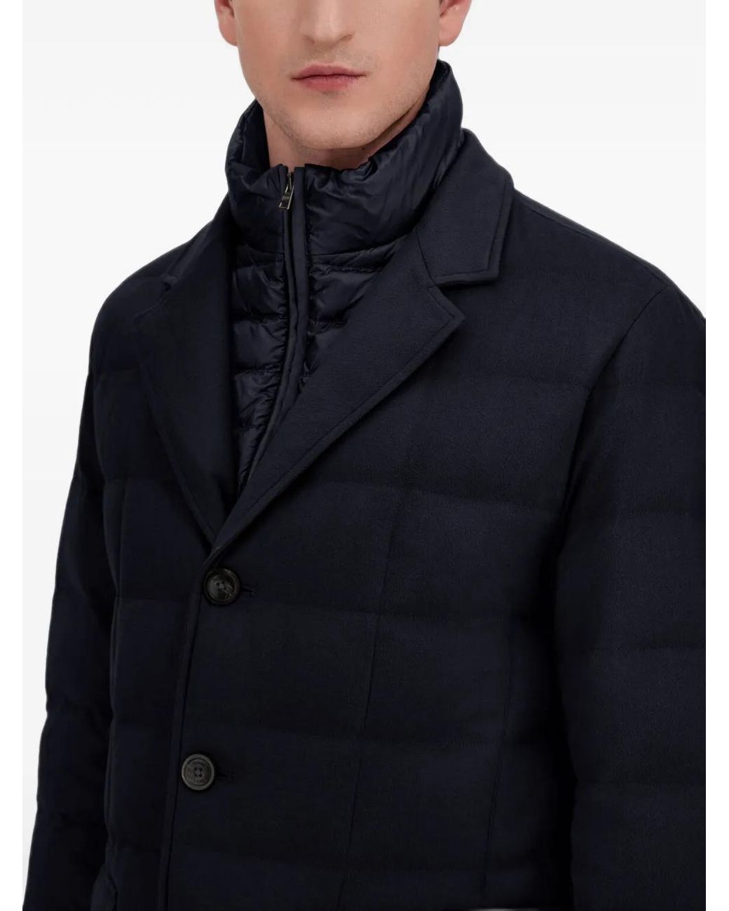 Herno Blue Nylon Ultralight Quilted Jacket for men