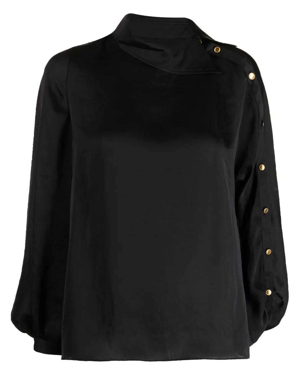 Kolor Black Buttoned Long-Sleeve Shirt