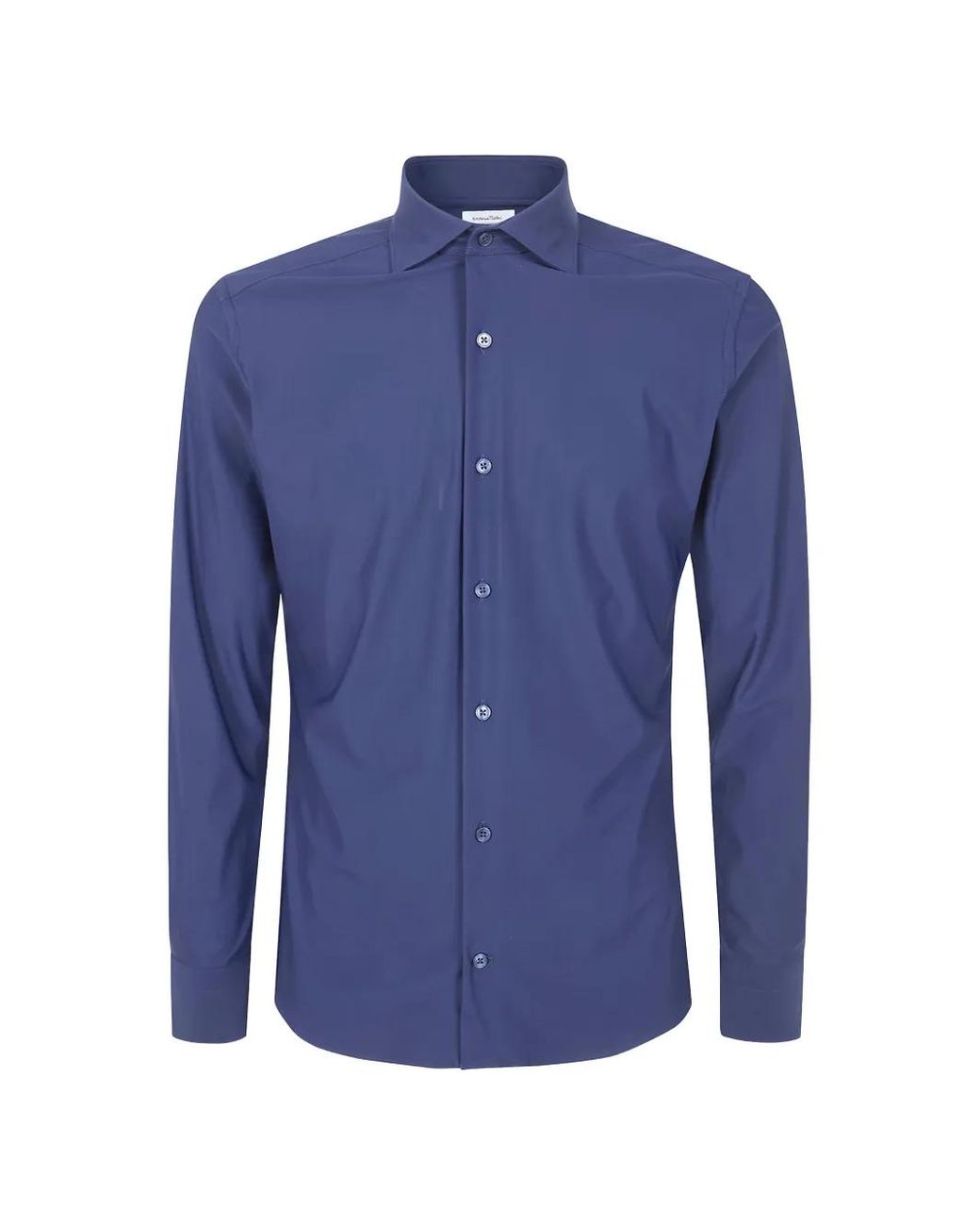 Tintoria Mattei 954 Blue Buttoned Shirt for men