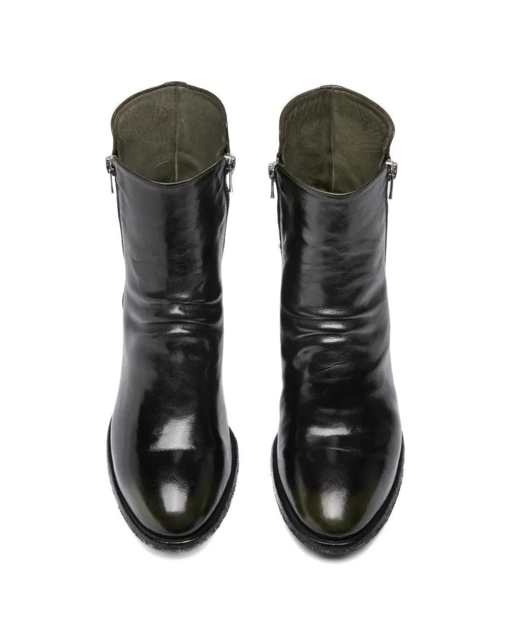 Officine Creative Black Bottes Denner En Cuir