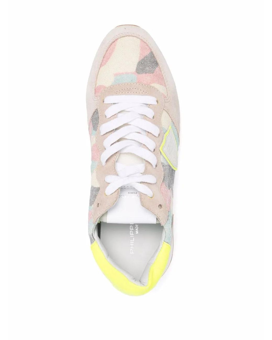 Philippe Model White Trpx Camouflage-Print Sneakers