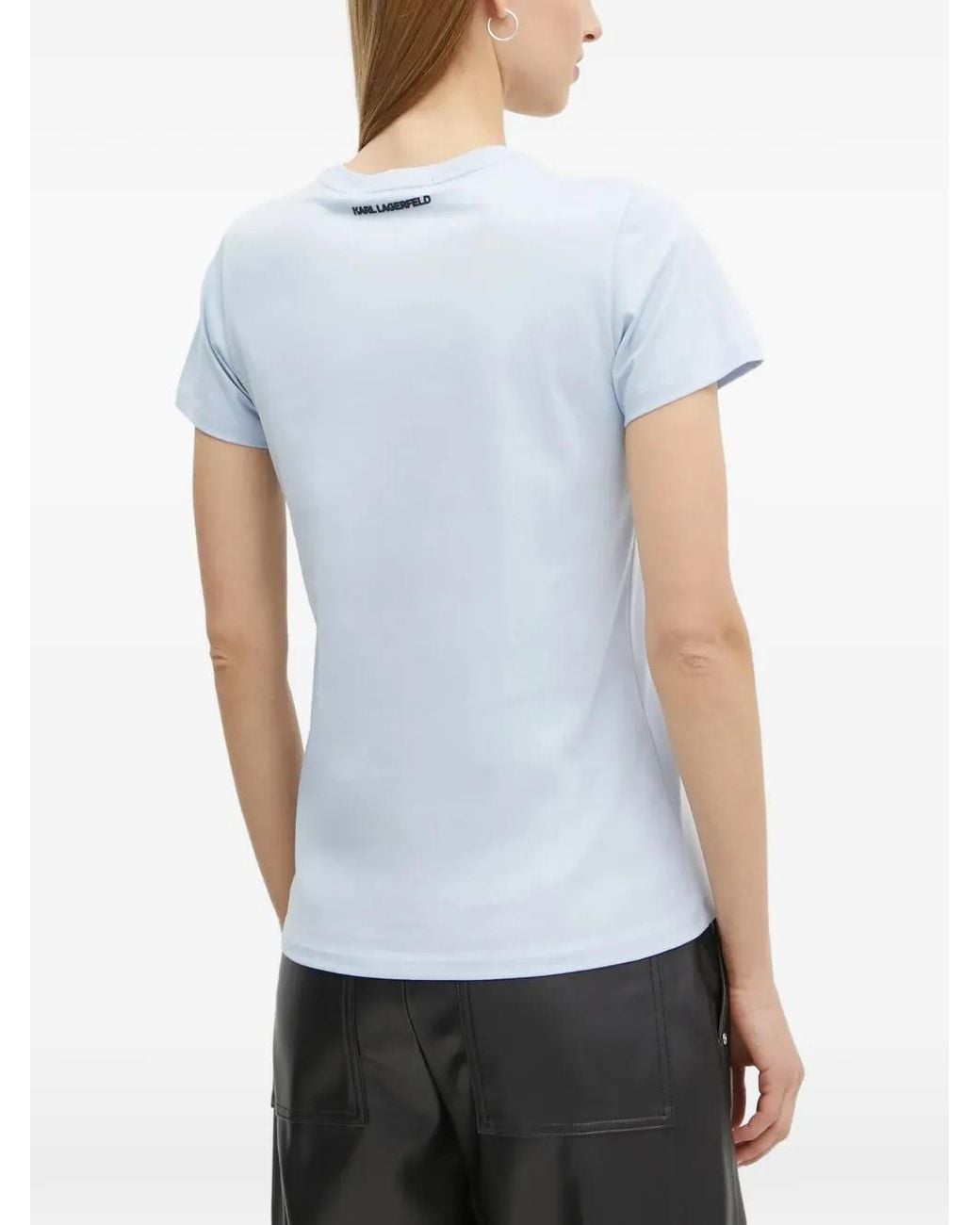 Karl Lagerfeld White Short-Sleeved T-Shirt