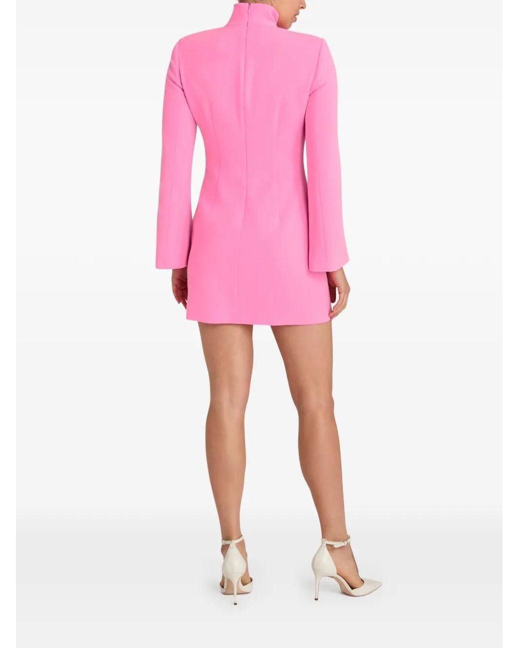 Cinq À Sept Pink Randa Split-Sleeve Mini Dress