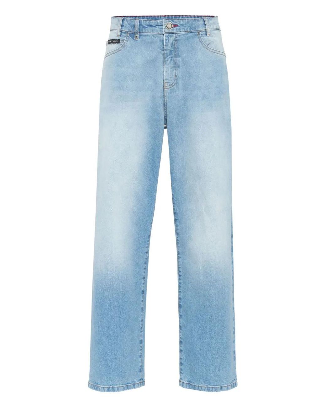 Philipp Plein Jeans Mit Logo-Patch in Blue für Herren