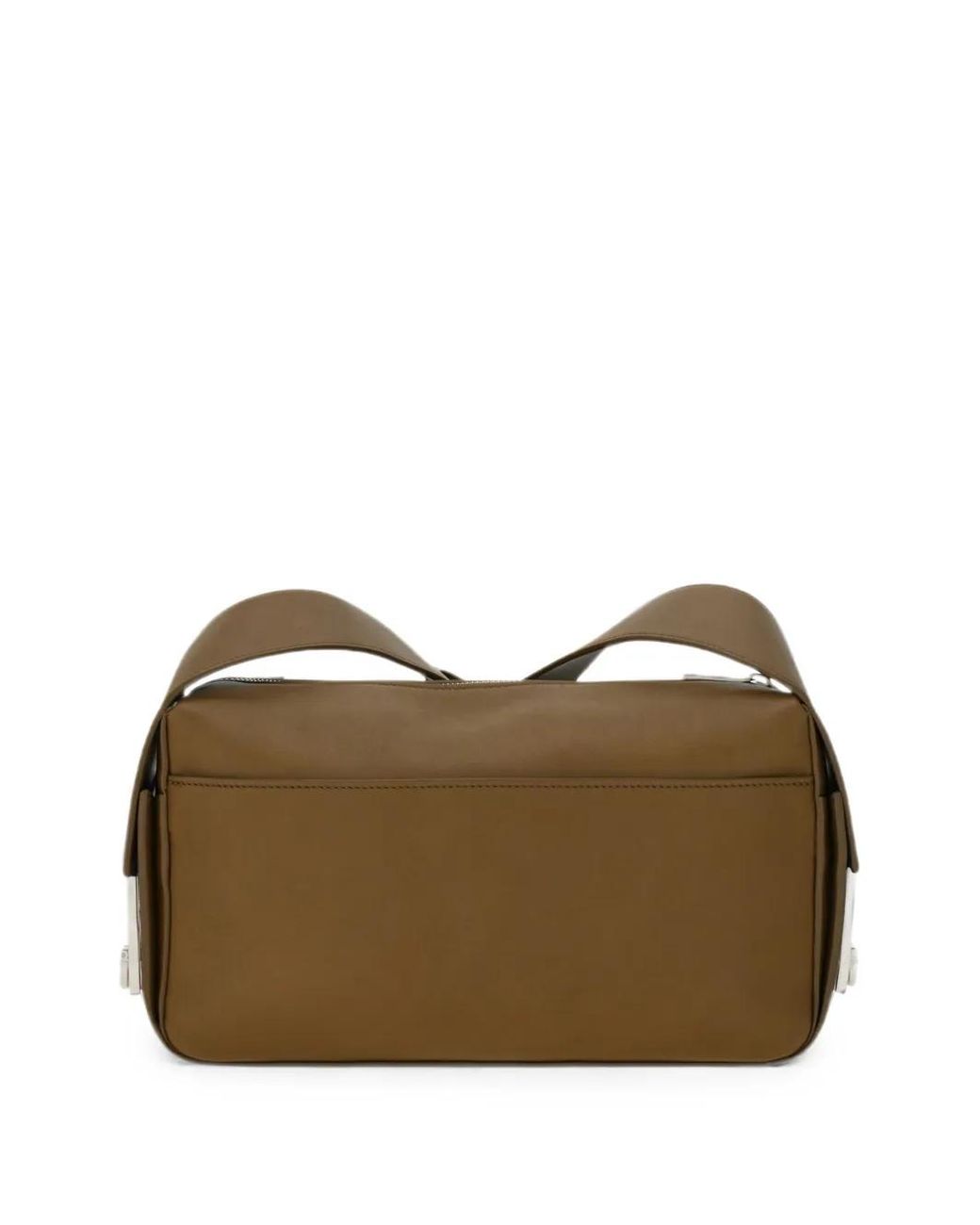Ferragamo Brown Medium Hug-Buckle Messenger Bag for men