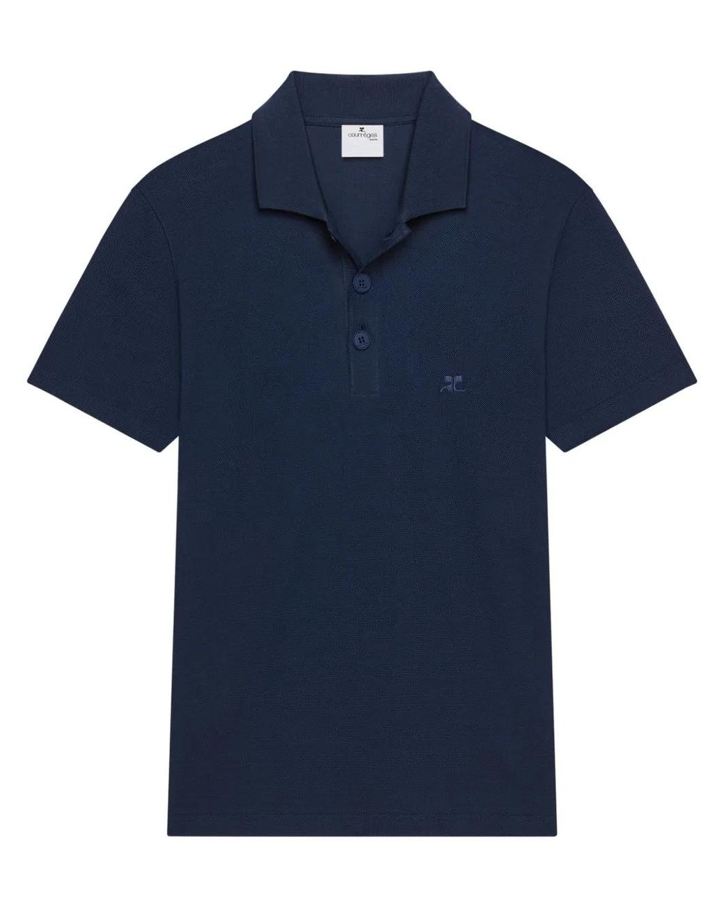 Courreges Blue Ac Polo Shirt for men