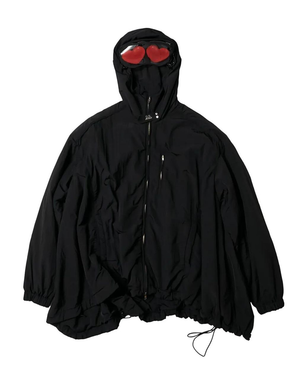 Doublet Black Goggle-Detail Hooded Jacket for men