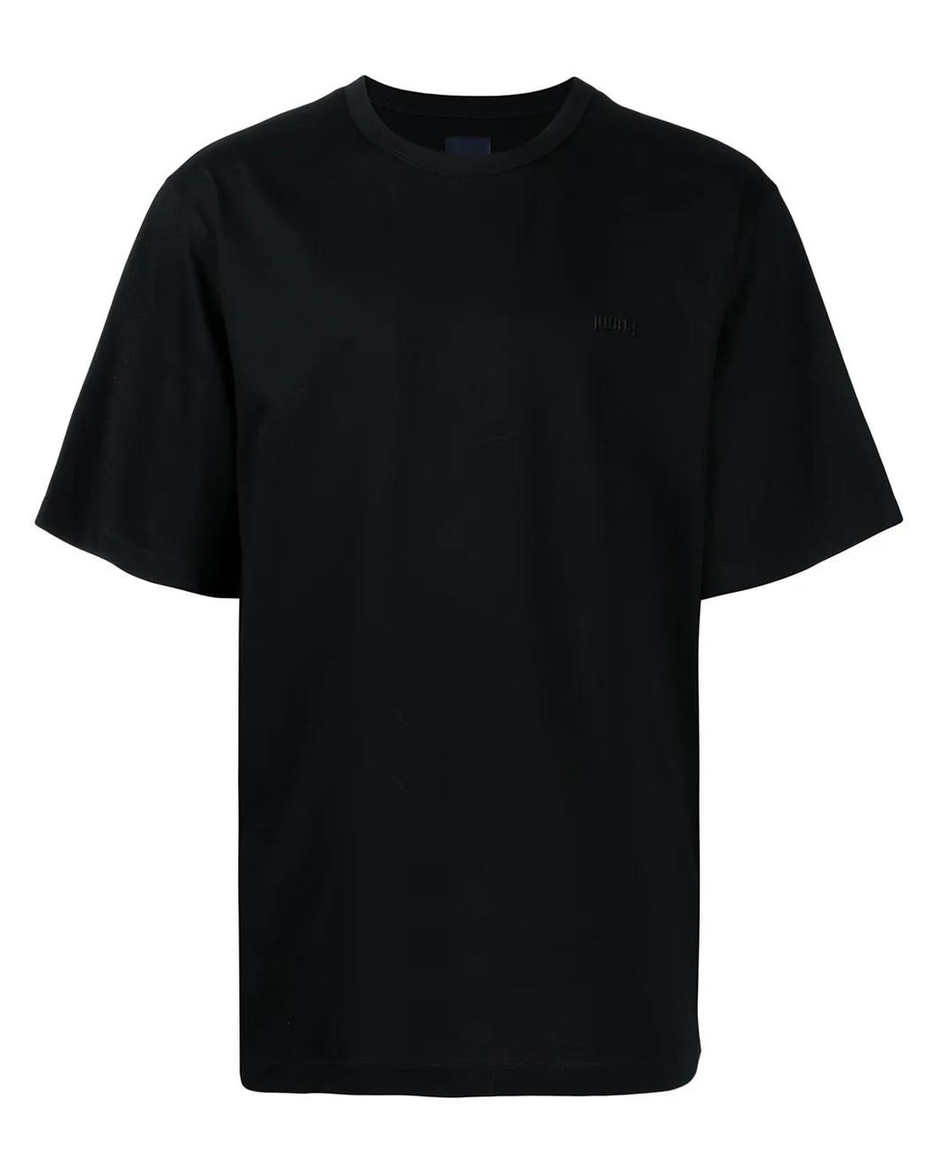 Juun.J Black Relaxed Crew-Neck T-Shirt for men